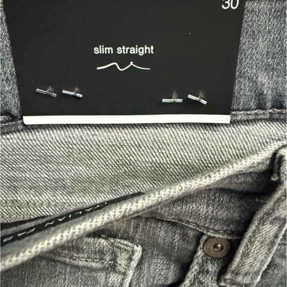7 For All Mankind Jeans Stretch Tek Slimmy In Ampersand Grey Men’s Size 30 - Picture 4 of 15
